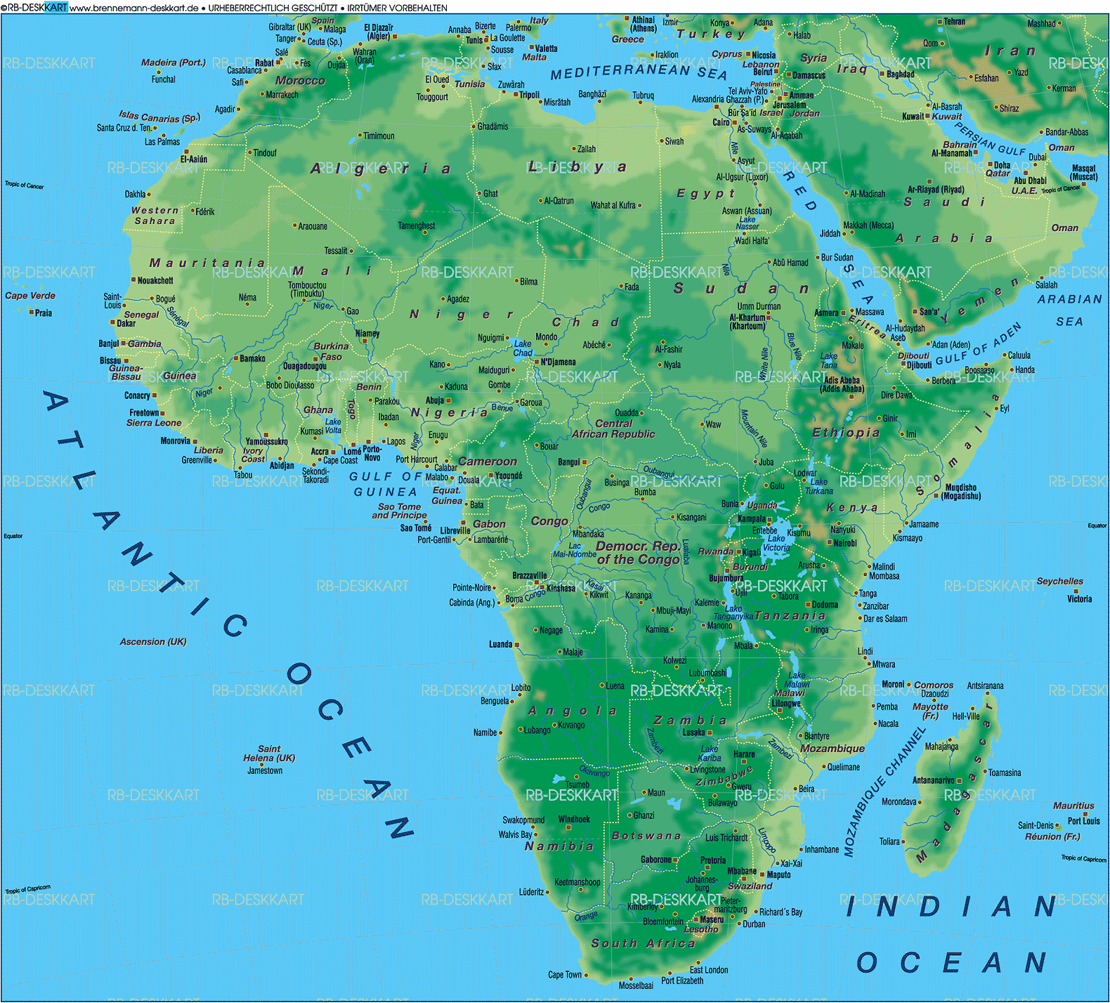 Africa Map Atlas 10