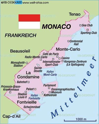 World Atlas - Map of Monaco