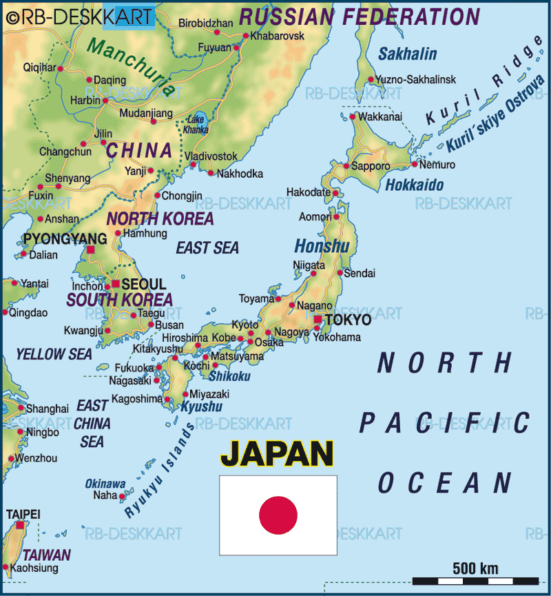 nagoya japan map. World Atlas - Map of Japan