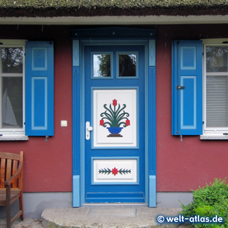 typical door at  Fischland, Germany 