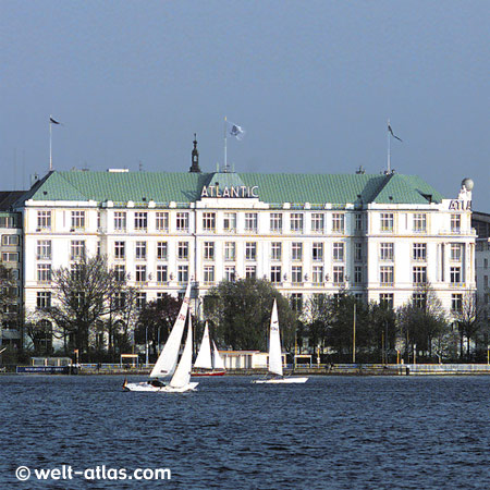 Außenalster, Hotel Atlantic, Hamburg