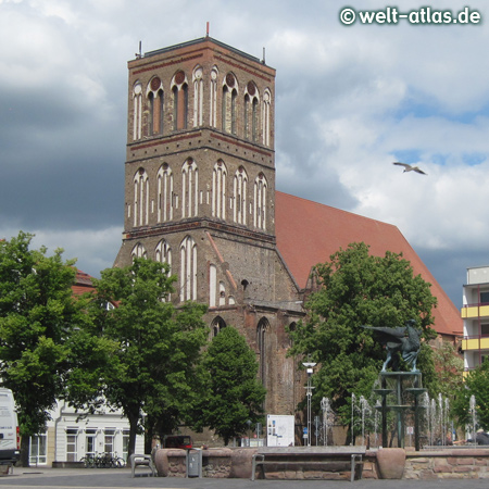 Die Nikolaikirche in der Hansestadt Anklam wird schrittweise wieder aufgebaut