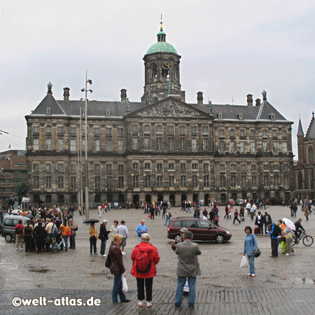 The Dam and the Royal Palace in Amsterdam