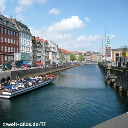 Gammel Strand und Nikolai-Kirche, Hafen, Kopenhagen