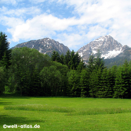 Berge am Heiterwanger See, Alpen, Tirol, Österreich