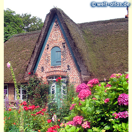 Frisian house, Takerwai, Keitum, Sylt Island, Germany