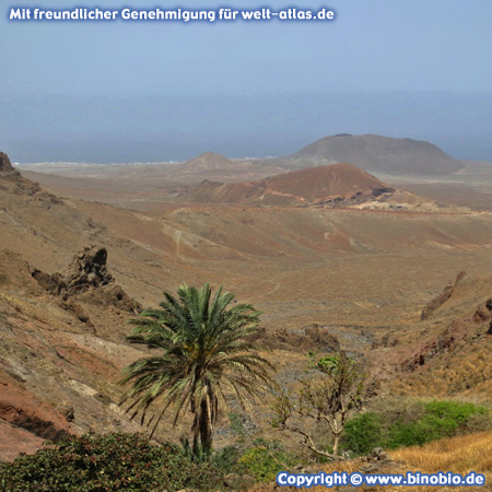 Landscape Santa Luzia da Terra on São Vicente