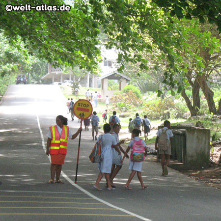 school is over, Mahé, Seychelles