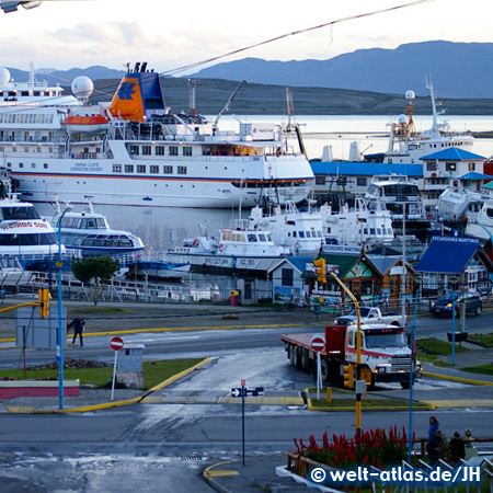 MS BREMEN at the Port of Ushuaia, Argentina