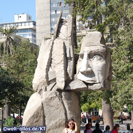 Plaza de Armas, centre of Santiago