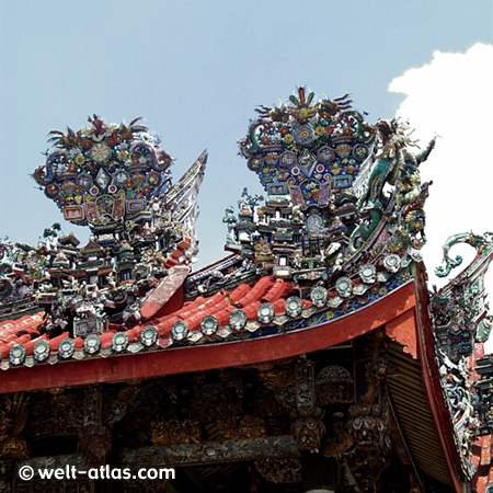 Chinesischer Tempel (Clanhaus) Khoo Kongsi in Georgetown, Penang