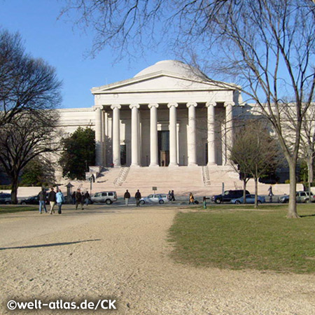 The Thomas Jefferson Memorial,third president of the United States