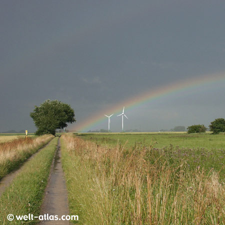 Landscape and rainbow