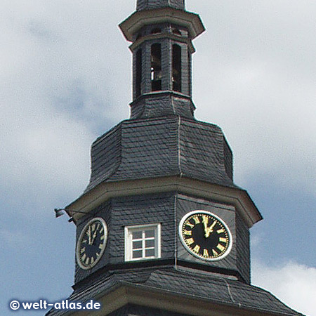 Clock at town hall tower of Eisenach