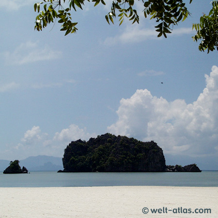 Famous Tanjung Rhu Beach on Langkawi Island, Malaysia