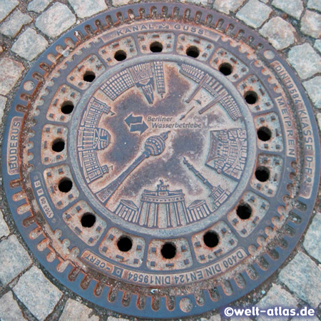 Berlin Water Works manhole cover, Germany