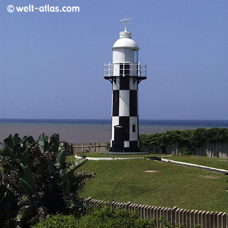 Leuchtturm von Port Shepstone,KwaZulu Natal, Position: 30°44'S 30°27'E