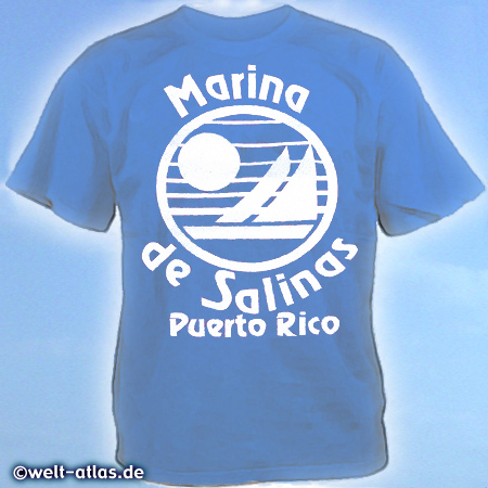 T-Shirt aus Puerto Rico, Mitbringsel zur Erinnerung an Marina de Salinas