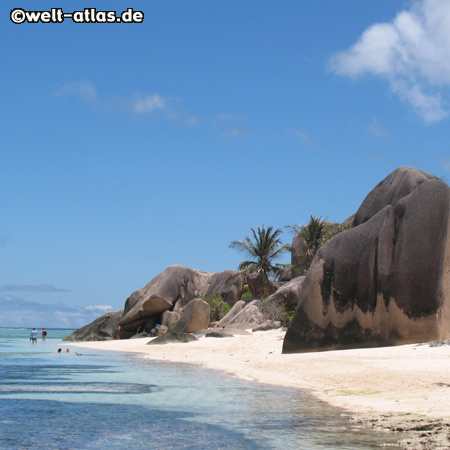 Granitfelsen der Anse Source d´Argent