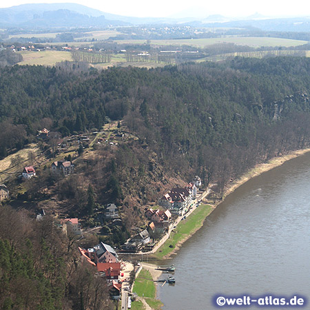 View from the Bastei, Elbe Sandstone Mountains