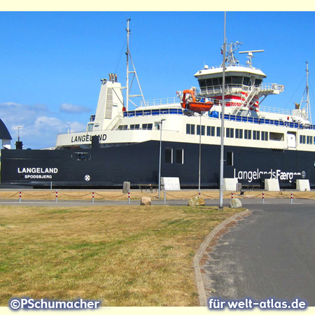 Ferry between Langeland and Lolland, islands of the "Danish South Sea"