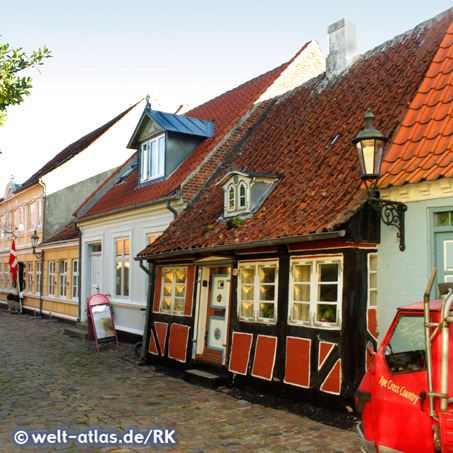 Gasse in Ærøskøbing, Insel Ærø