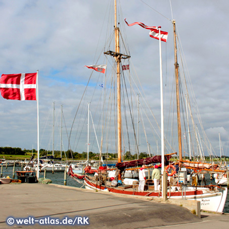 Eingeweht auf Lyø, Dänemark