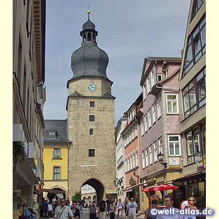 Das Spitaltor ist eines der noch erhaltenen Stadttore in Coburg