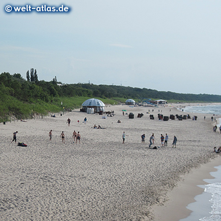 Strand von Miedzyzdroje (Misdroy) auf der Insel Wolin an der polnischen Ostseeküste