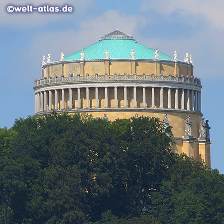 Cupola of the Befreiungshalle (Hall of Liberation) on top of Mount Michelsberg in Kelheim