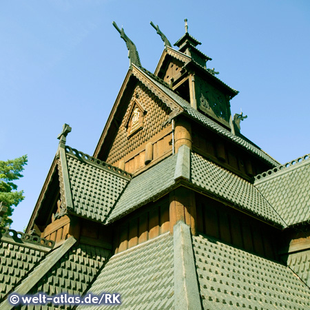 Folks museum Oslo stave churchroof construction