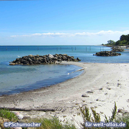 Spodsbjerg, beach on the Danish island of Langeland