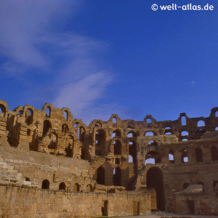 Römischen Amphitheaters El Djem, UNESCO Weltkulturerbe in Tunesien