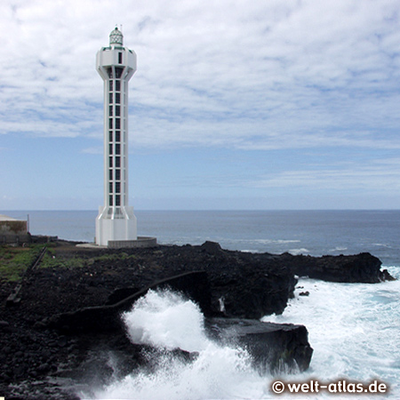 Faro de Punta Lava, Lighthouse of La Bombilla near Puerto Naos