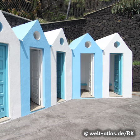 Cabanas in Charco Azul, La Palma, Canary islands