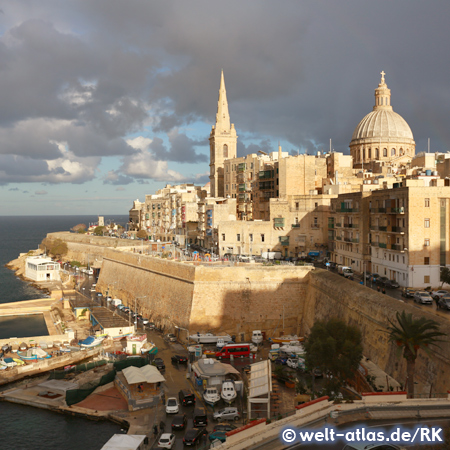 Partly view on Valetta, Malta