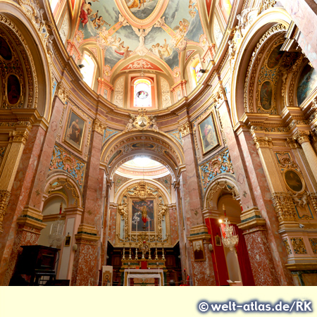 Kirchenschiff der Carmeliter Kirche, Mdina, Malta