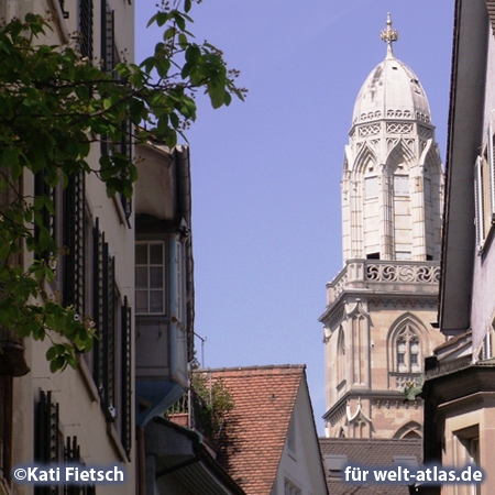 Altstadt, Blick Richtung Grossmünster, Zürich