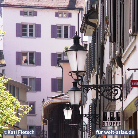 Gasse in Zürich