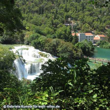 Waterfall at Krka National Park, Dalmatia 