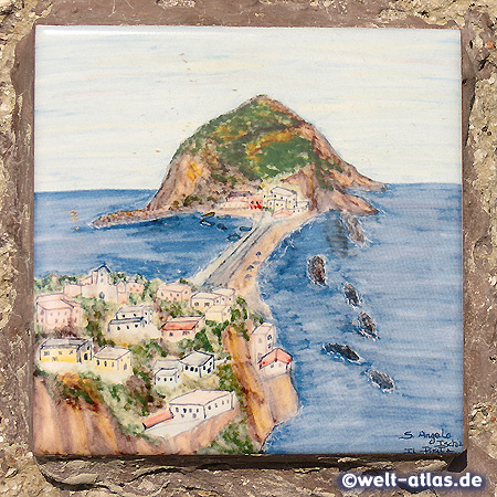 Bild des Ortes an einem Haus in Sant'Angelo, Ischia