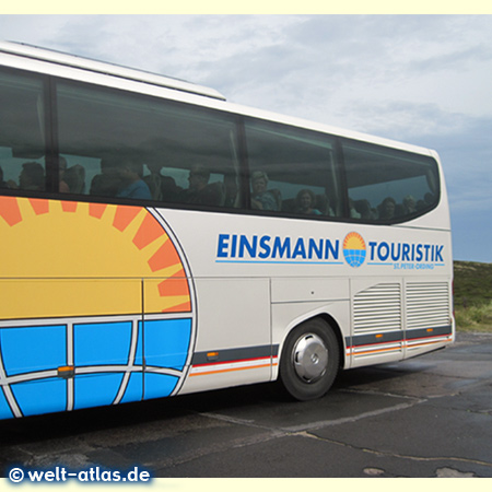 Bus trip from St. Peter-Ording to the Island of Sylt with Einsmann