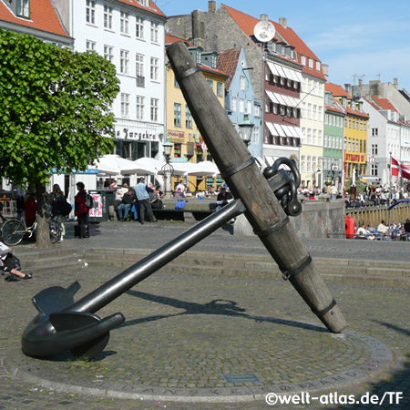 Am Nyhavn in Kopenhagen, Dänemark