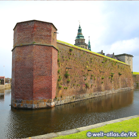 Bastion und Graben von Schloss Kronborg, Seeland