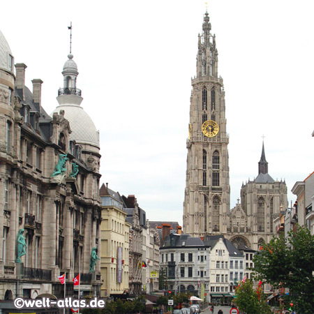 Kathedrale in  Antwerpen, Weltkulturerbe der UNESCO