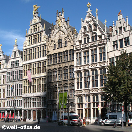 Häuser am Grote Markt in Antwerpen