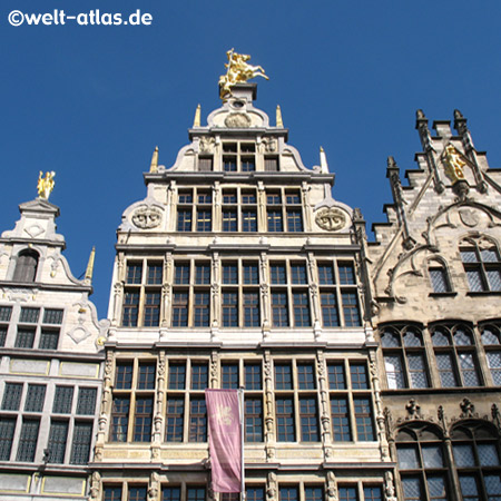 Giebelhäuser am Grote Markt in Antwerpen