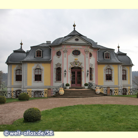 Das Rokokoschloss in Dornburg an der Saale
