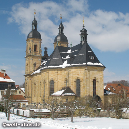 Die Basilika in Gößweinstein ist bedeutendste Kirche der Fränkischen Schweiz. Wallfahrtskirche zur hl. Dreifaltigkeit