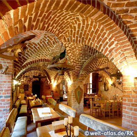 Plattenburg castle cellar, Brandenburg, Germany